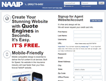 Tablet Screenshot of naaip.org